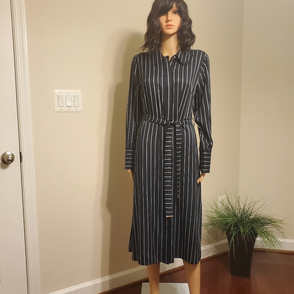 Tommy Hilfiger Dress size 10, navy blue and white NWT